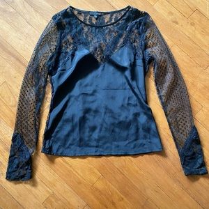 Black lace top